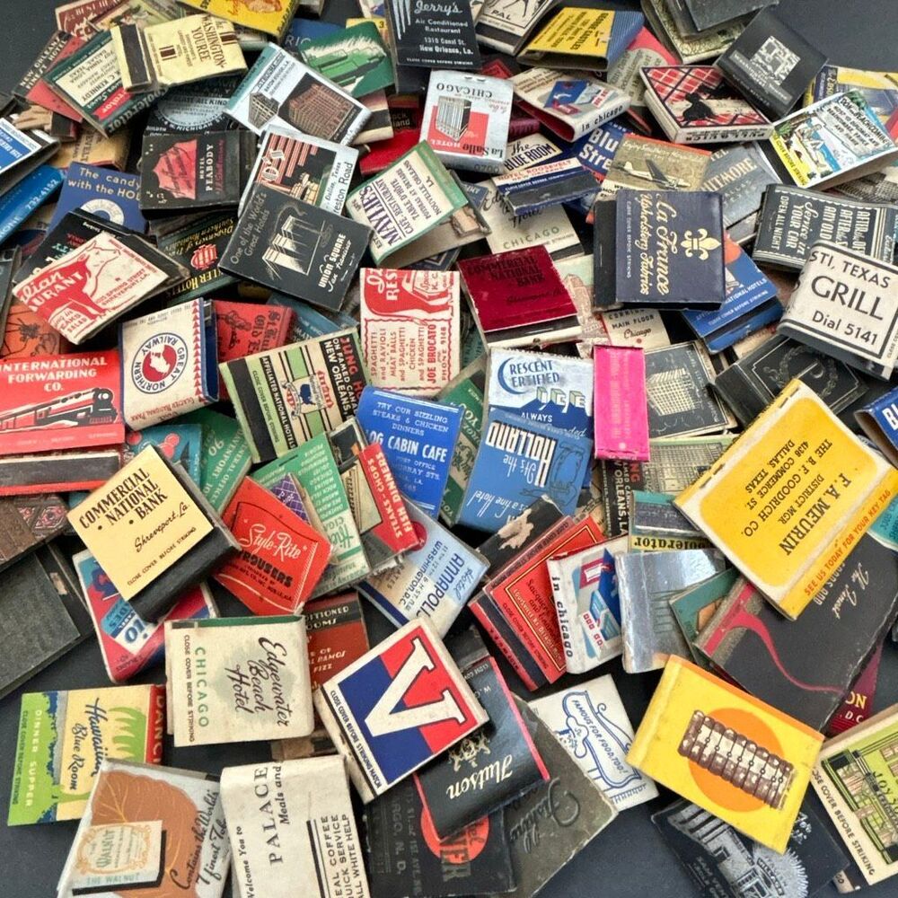 Vtg Match Book Lot of 25 *Random selection in each lot* Matchbook Advertising